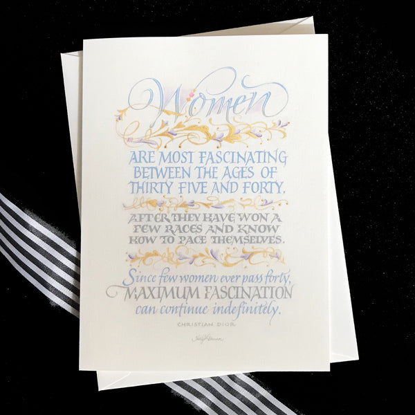 Women Are Most Fascinating - Calligrapher Holly Monroe
