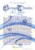 Giving Thanks for You Ephesians 1 Holly Monroe calligraphy print
