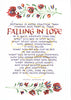 Falling in Love calligraphy card Holly Monroe Pedro Arrupe