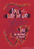 Love The Lord Thy God Matthew 22 37 Holly Monroe Calligraphy Print 