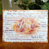Names of Jesus greeting card with calligraphy by Holly Monroe