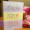 Peace Grace Love - Card