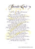 Forever Love  I shall love you Holly Monroe calligraphy print