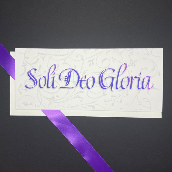 Soli Deo Gloria - Purple