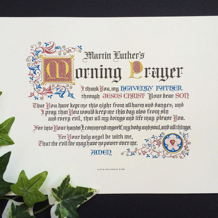 Martin Luther's Morning Prayer