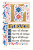 Love Bears All Things 1 Corinthians 13 Holly Monroe Calligraphy Print