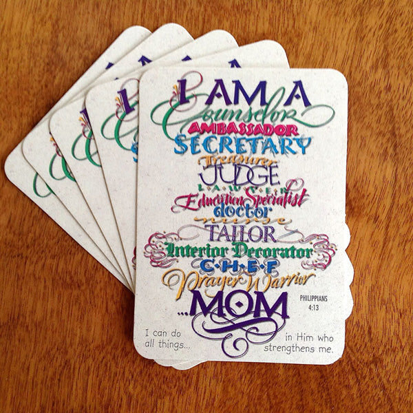 I Am A Mom Pass It On Card Holly Monroe Calligraphy