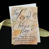 Holly Monroe Calligraphy Birthday Card DaySpring The Lord Bless Thee Numbers 6