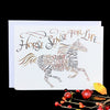 Horse Sense For Life Calligraphy Greeting Card Blank Inside Holly Monroe 