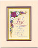 Love Is Patient Love Is Kind 1 Corinthians 13 Holly Monroe Matted Calligraphy Print 