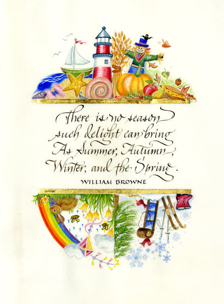 There Is No Season Holly Monroe Calligraphy Print