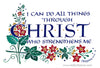 I can do all things through Christ Philippians Holly Monroe calligraphy print 