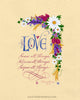 1 Corinthians 13 Love Bears All Things Holly Monroe Calligraphy Print 