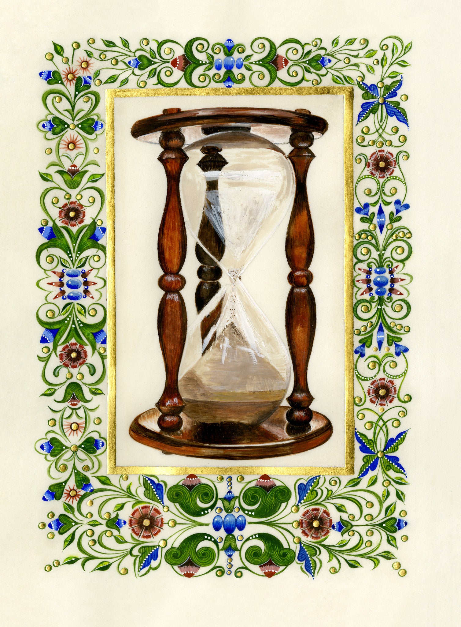 Hour Glass Holly Monroe Calligraphy print