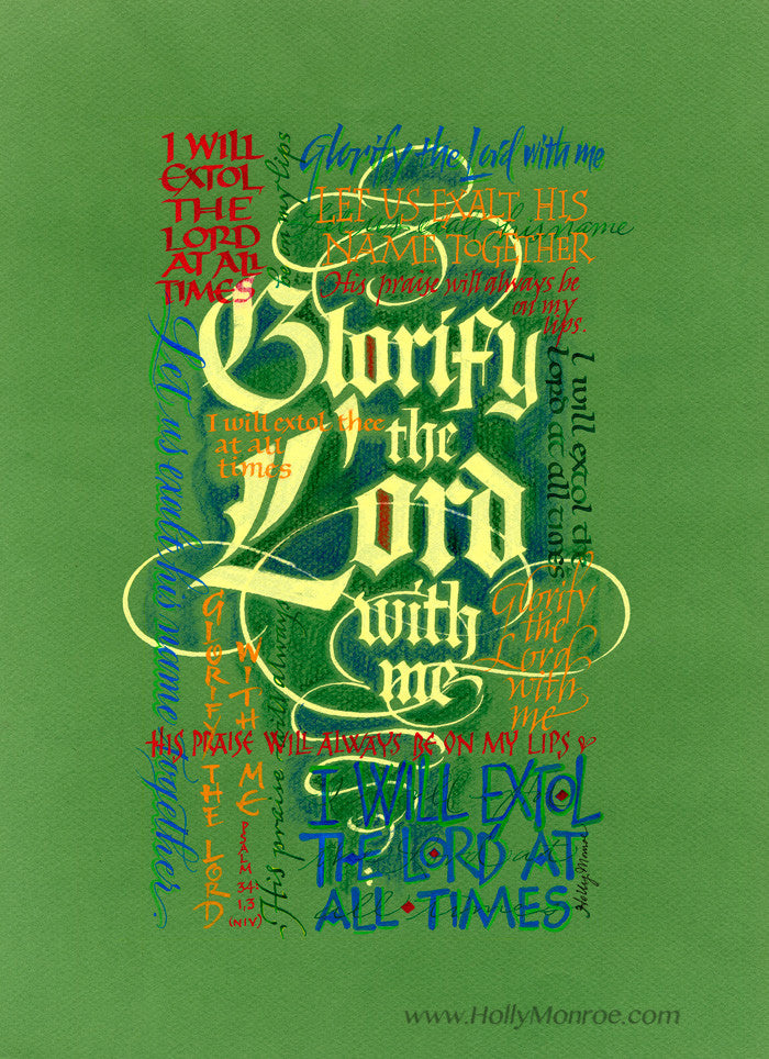 Glorify the Lord    Holly Monroe Calligraphy