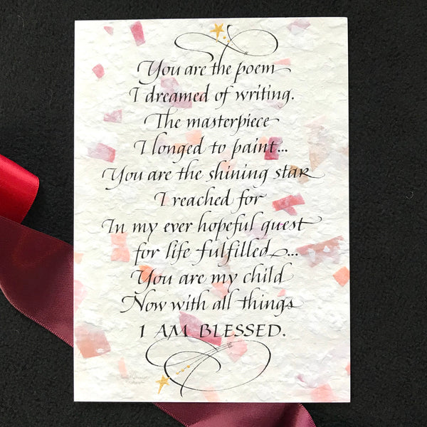 You Are The Poem Holly Monroe Calligraphy Print