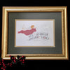 His Angels Guard Pink Ps 91 Holly Monroe calligraphy print