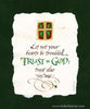 Trust In God John 14 verse 1 Holly Monroe Calligraphy Print