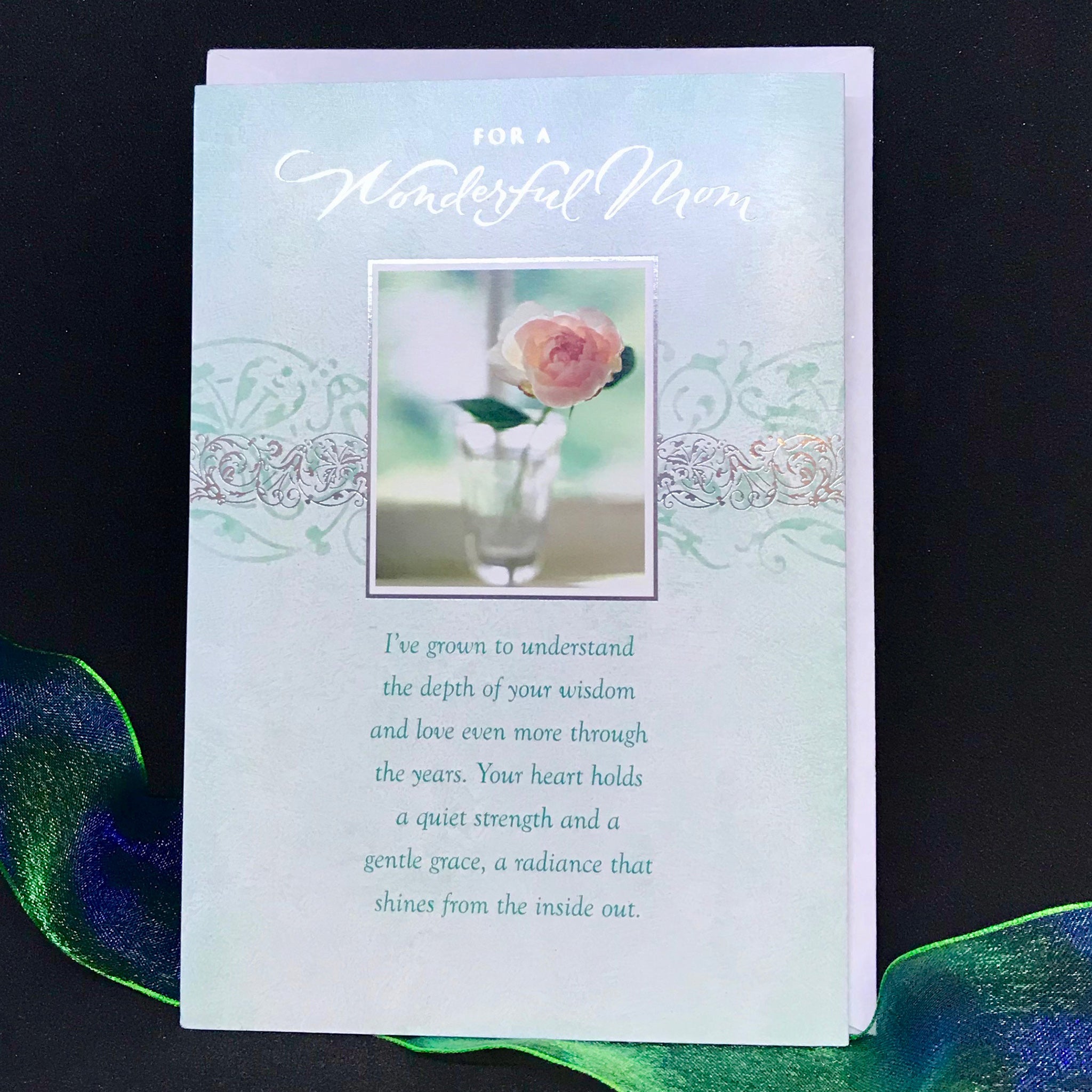 Birthday Card for a Wonderful Mom with Holly Monroe calligraphy