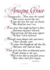 Amazing Grace how sweet the sound that saved a wretch like me Clifford Mansley Calligraphy print