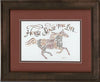 Horse Sense for Life 11x14 framed calligraphy by Holly Monroe with acid free double mat and glass