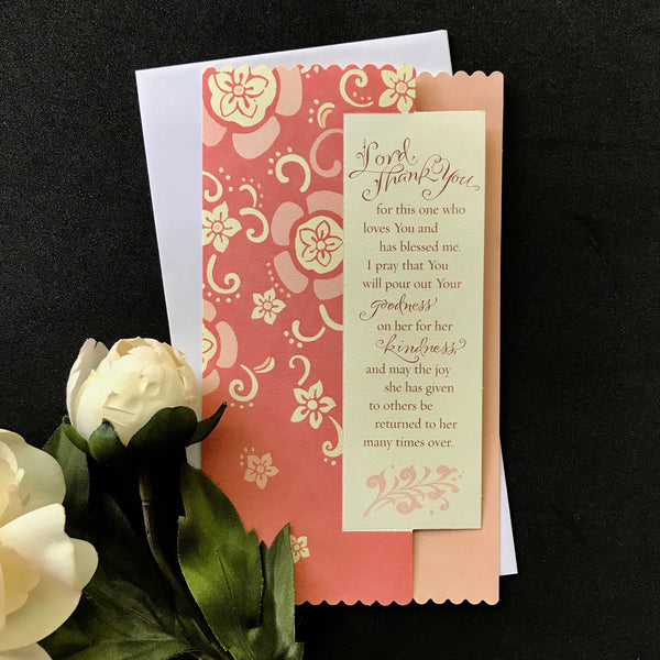 Lord Thank You for this One Thinking of You Card with Holly Monroe Calligraphy