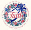 Faith as small as a mustard seed calligraphy roundel print Matthew 17 Holly Monroe 