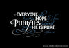 Pure Hope 1 John 3 verse 3 Holly Monroe Calligraphy Print 