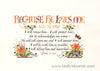 Holly Monroe calligraphy art print Because He loves me I will rescue him Psalm 91