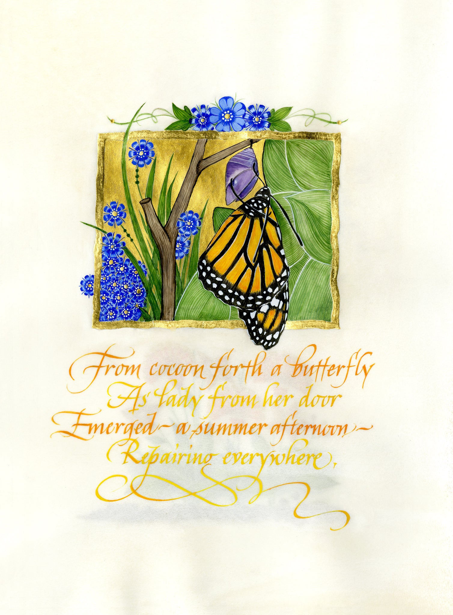From Cocoon Forth - Holly Monroe Calligraphy Print