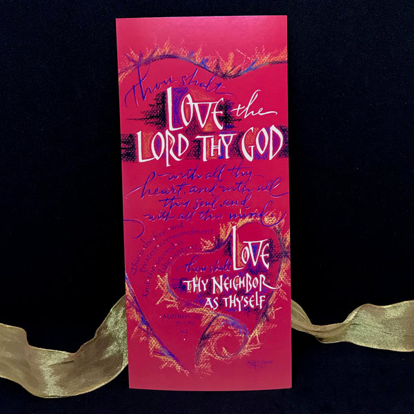 Love The Lord Postcard with Holly Monroe Calligraphy