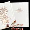 Through The Grace of God Thanksgiving Card Holly Monroe Calligraphy